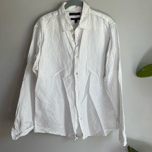 Banana Republic White Long Sleeve Casual Shirt